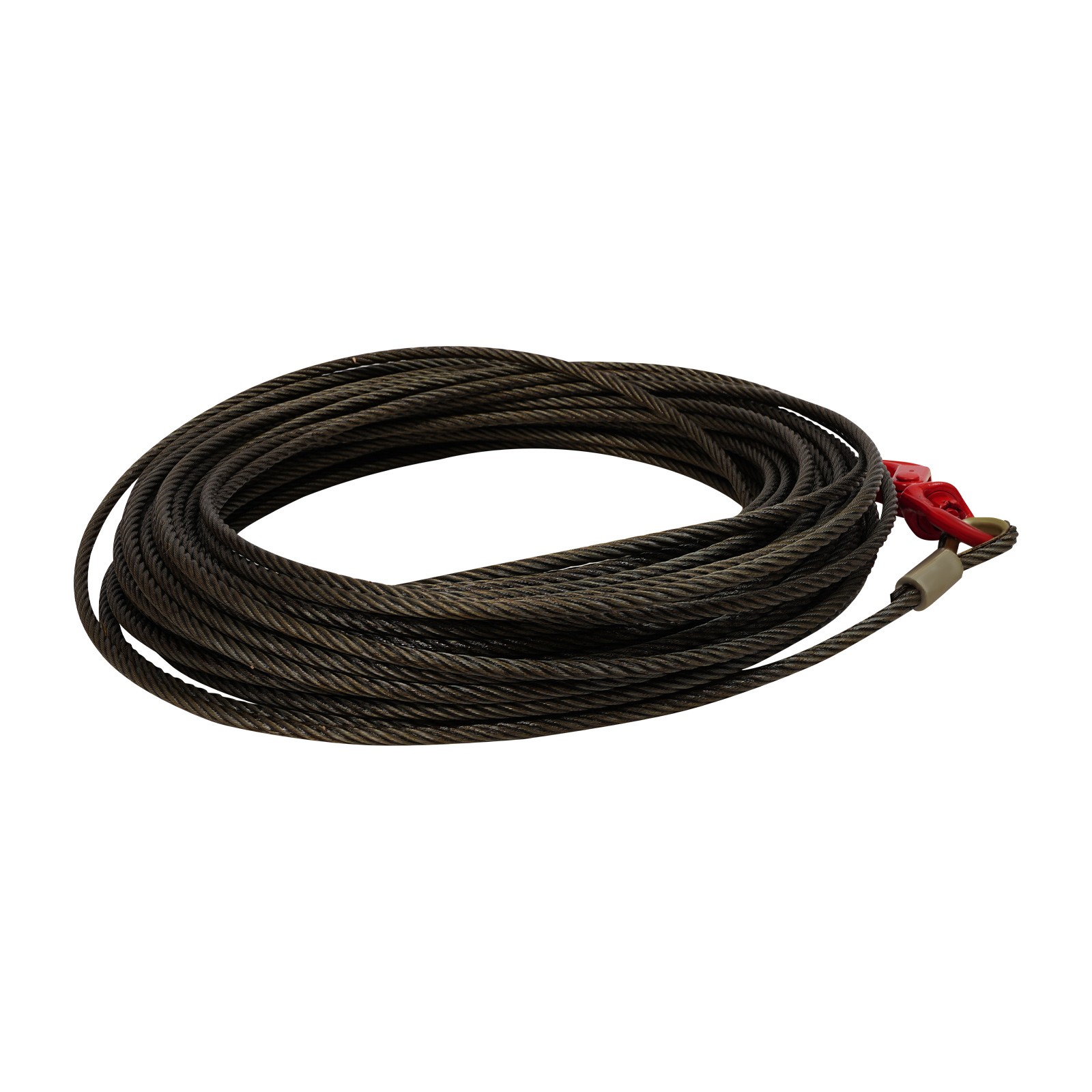 Wire Rope Winch Cable,Carbon Steel 3/8″x150ft Winch Cable with Self Locking Hook