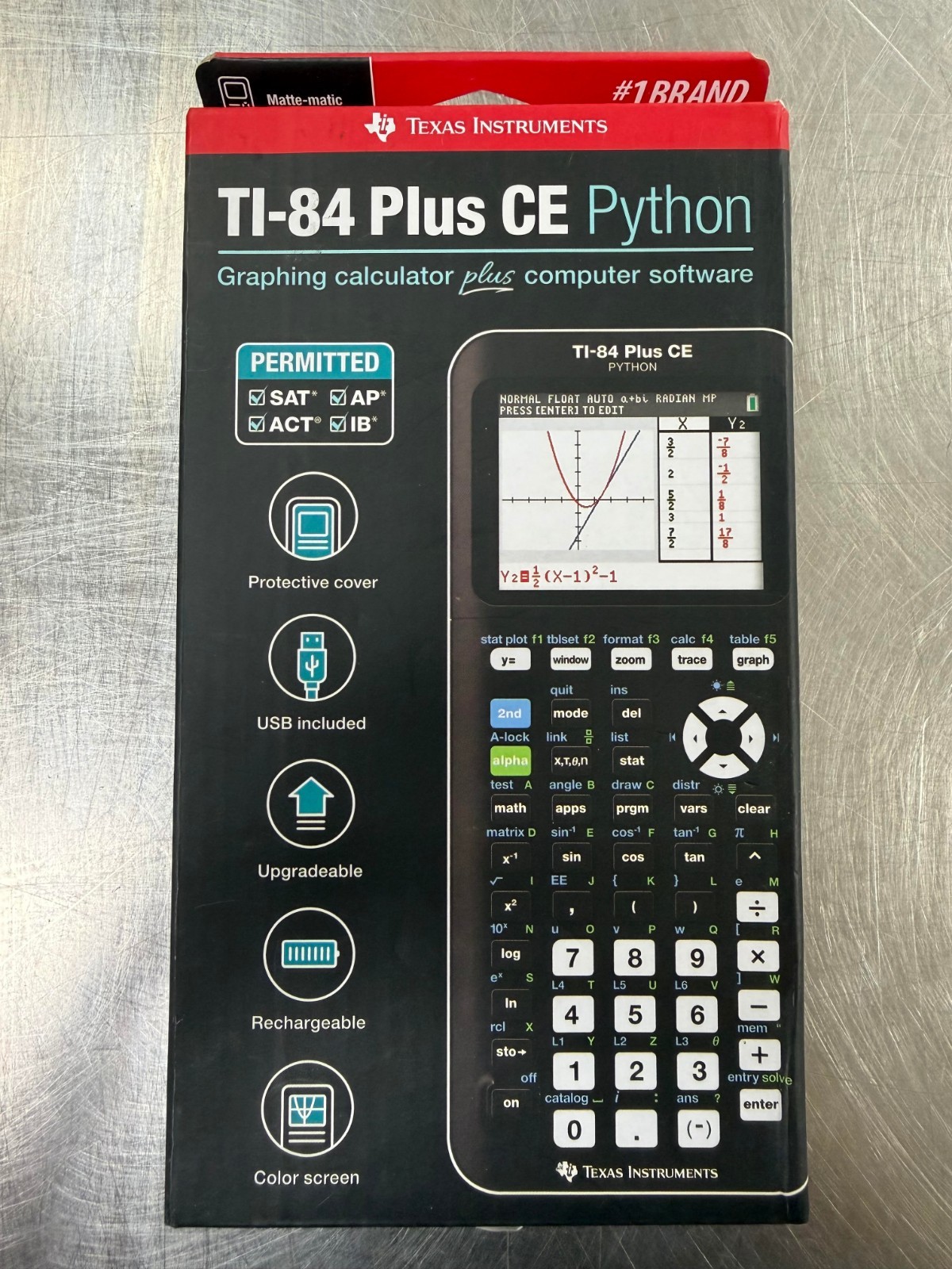 Texas Instruments Ti-84 Plus CE Python Graphing Calculator Plus Software