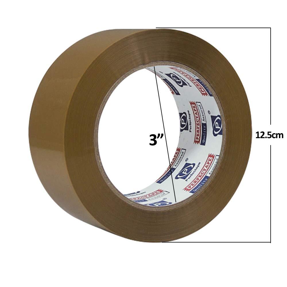 12 Rolls Premium Brown Carton Box Sealing Packing Tape 2.0 Mil Thick 2″x110 yard