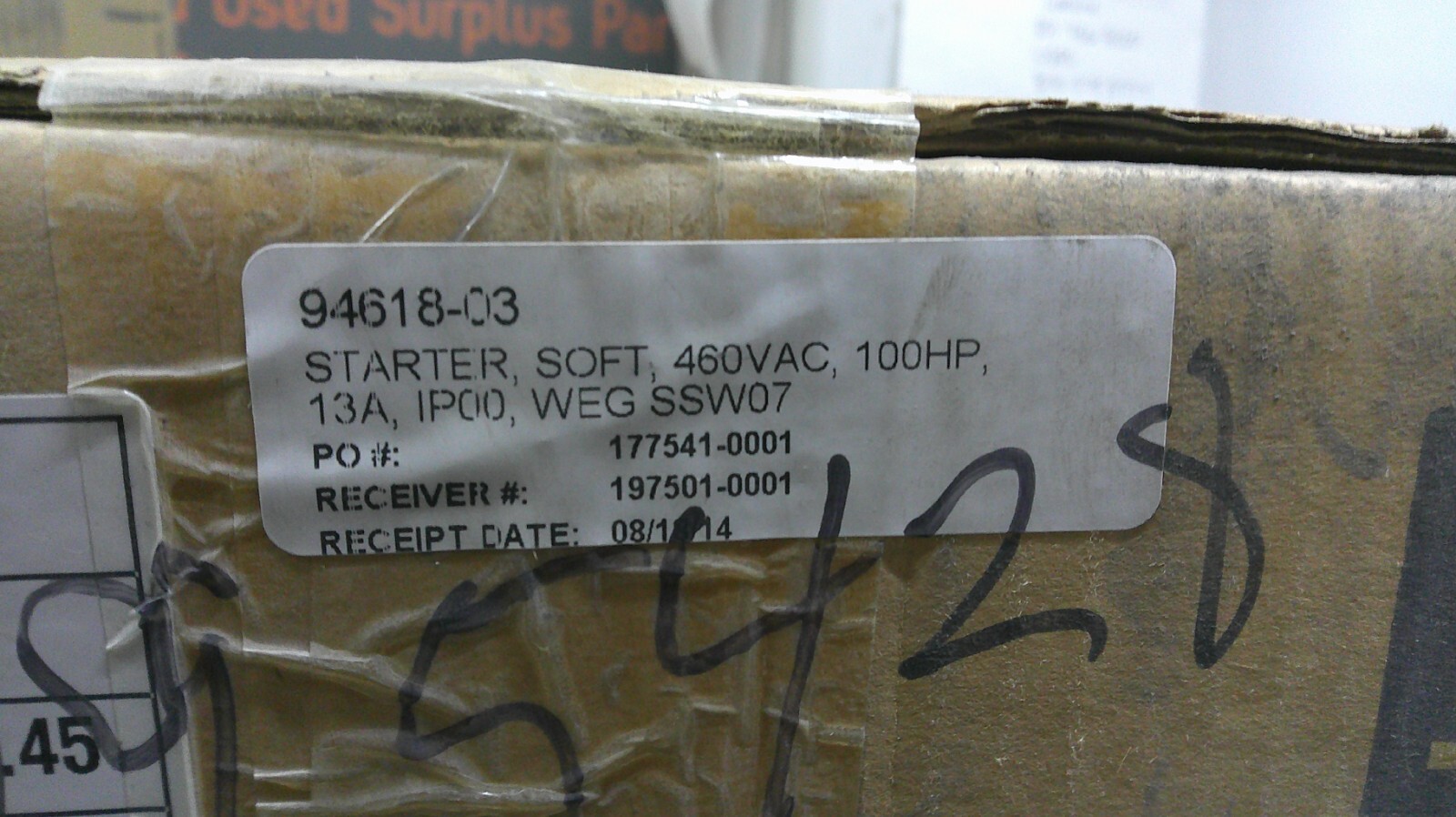 WEG Soft Starter EXSSW070130T5SZ SS07 460VAC 100HP 15A IP00