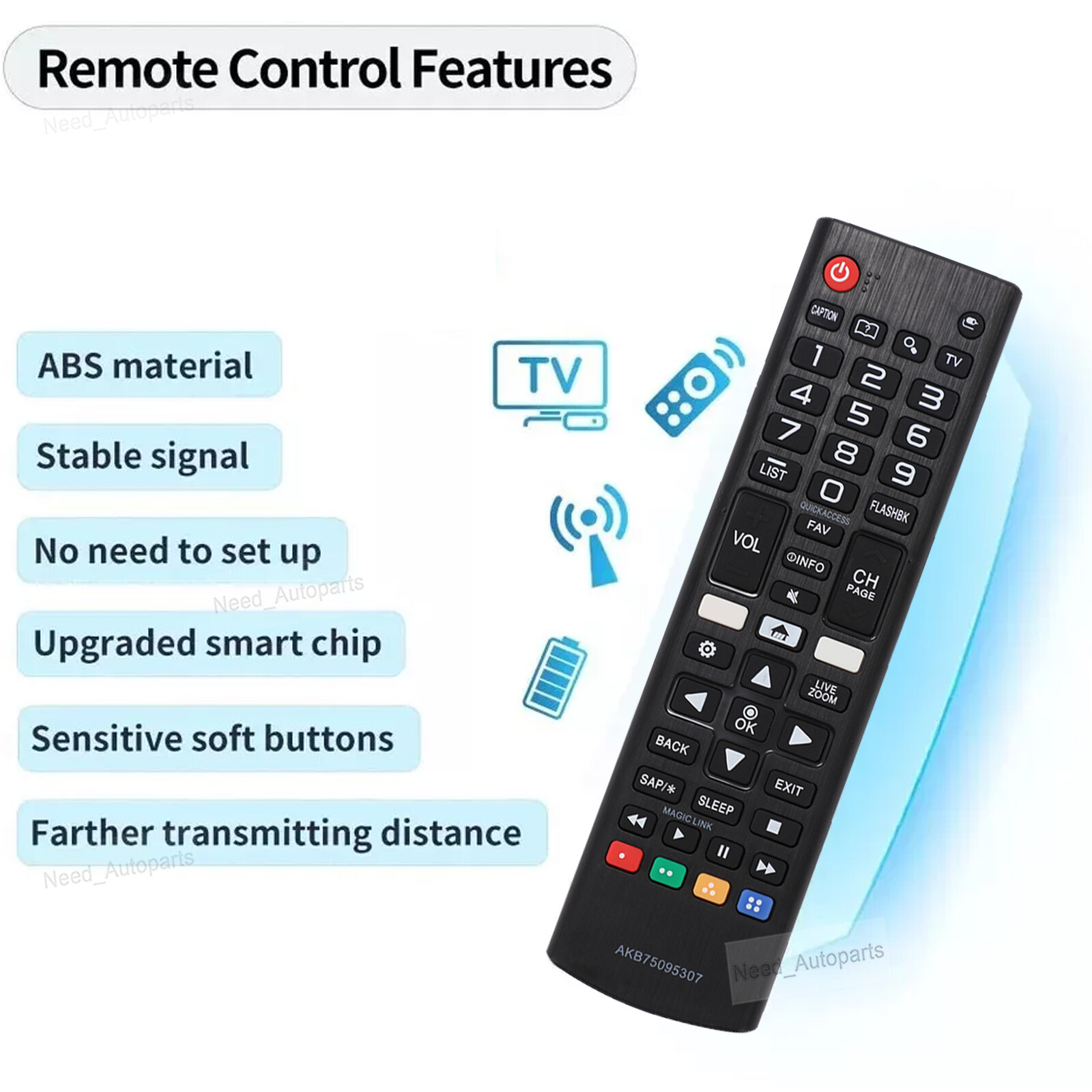 New LG Replacement TV Remote AKB75095307 For LG LCD LED Smart TV All LG TV Model