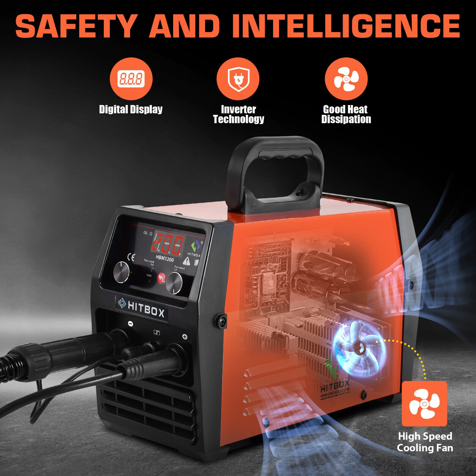 HITBOX 4 IN 1 Flux MIG Stick Lift TIG Welder Spool Gun Welding Machine 110V/220V