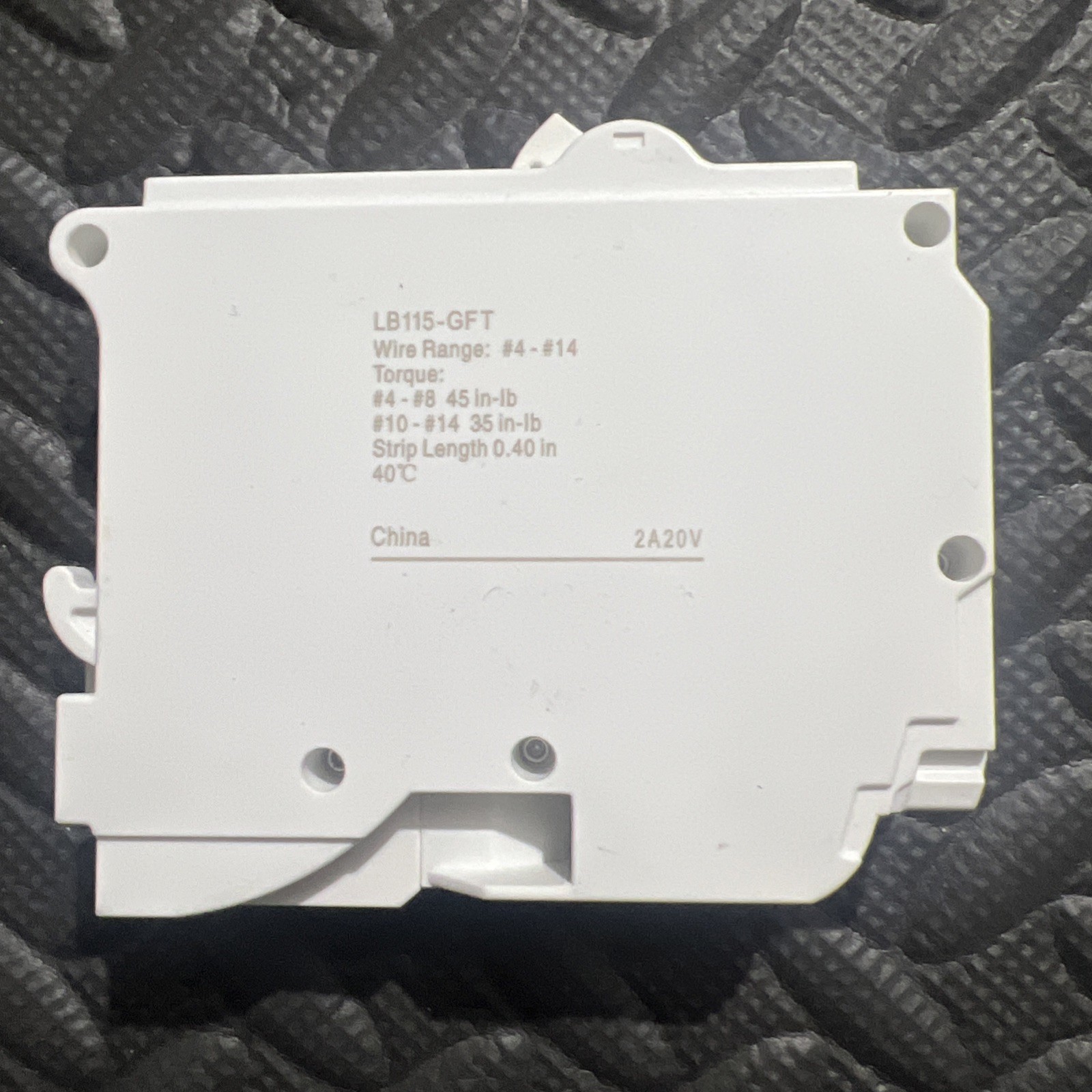 15A 1-Pole Plug-On GFCI Thermal Magnetic Branch Circuit Breaker LB115-GFT