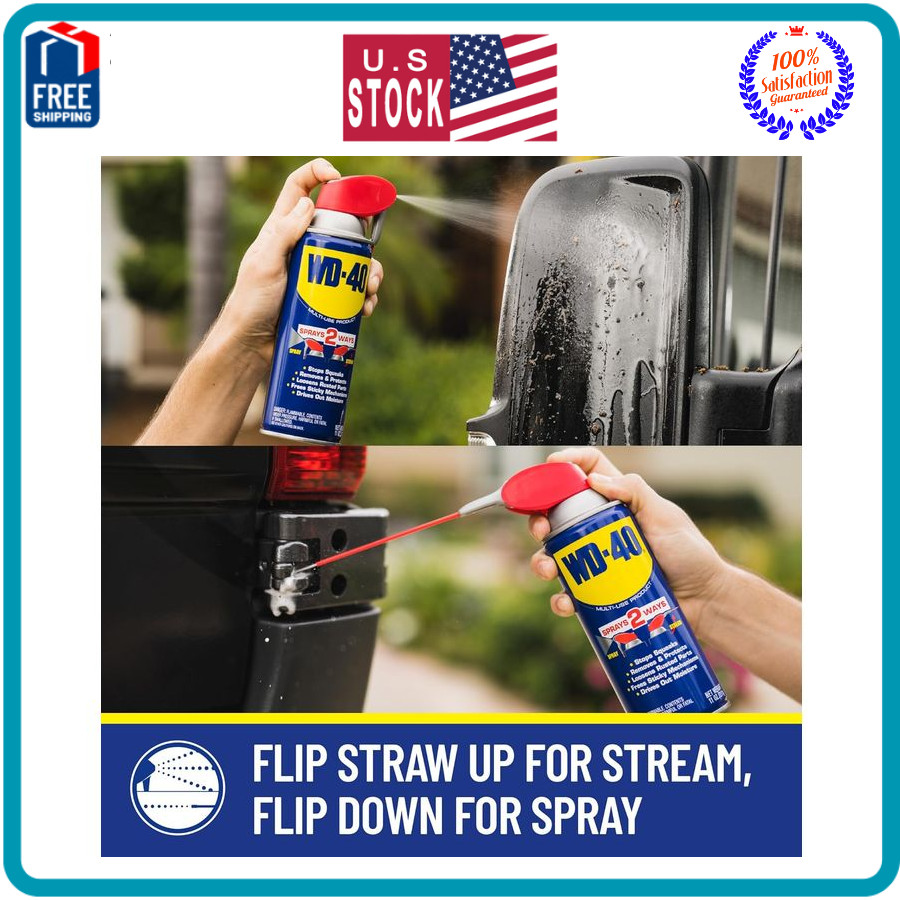 WD40 MultiUse Product with Smart Straw Sprays 2 Ways, 12 OZ [6Pack]
