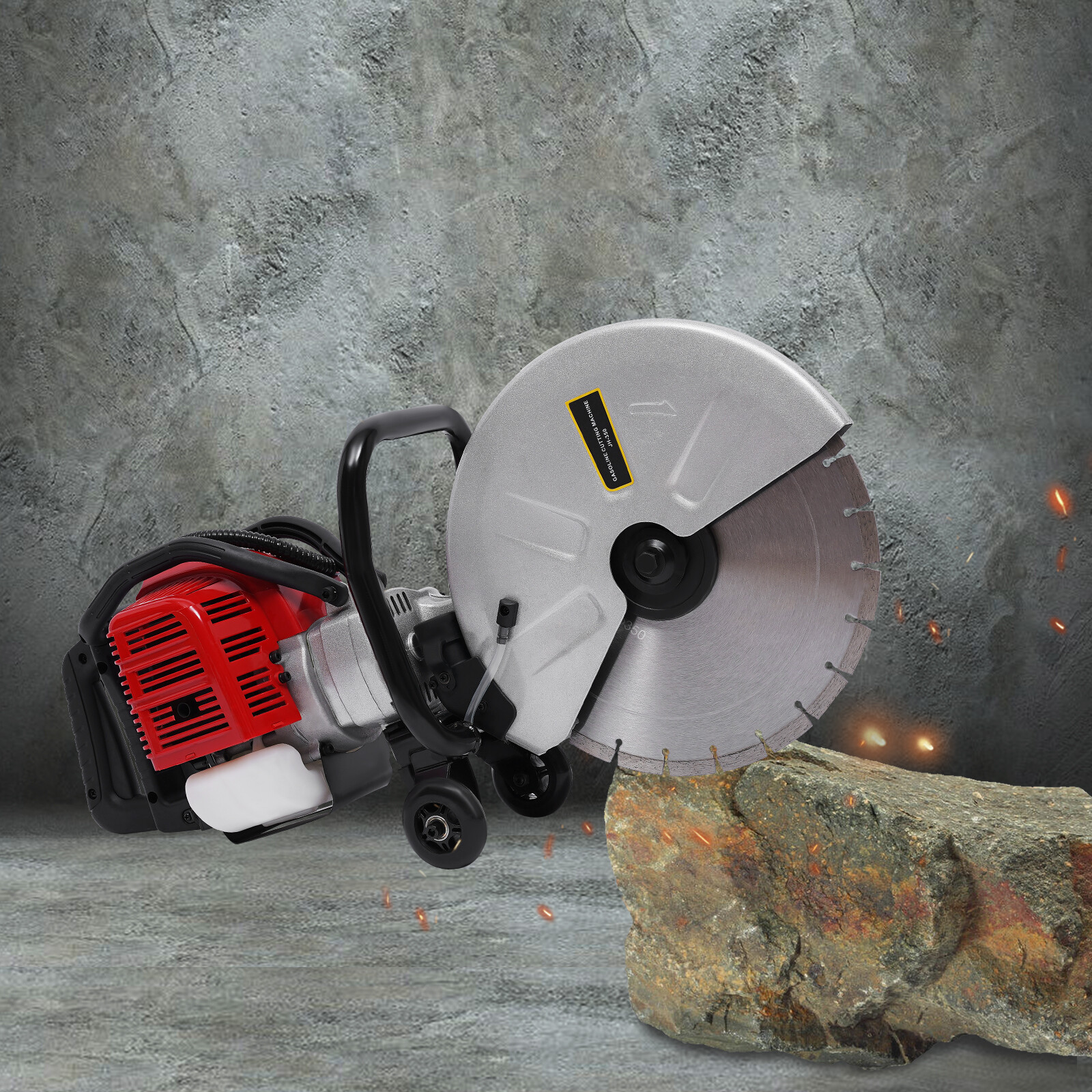 52CC Gas Power 2-Stroke Cement Wet Dry Masonry Concrete Cut Off Saw Blade 350mm