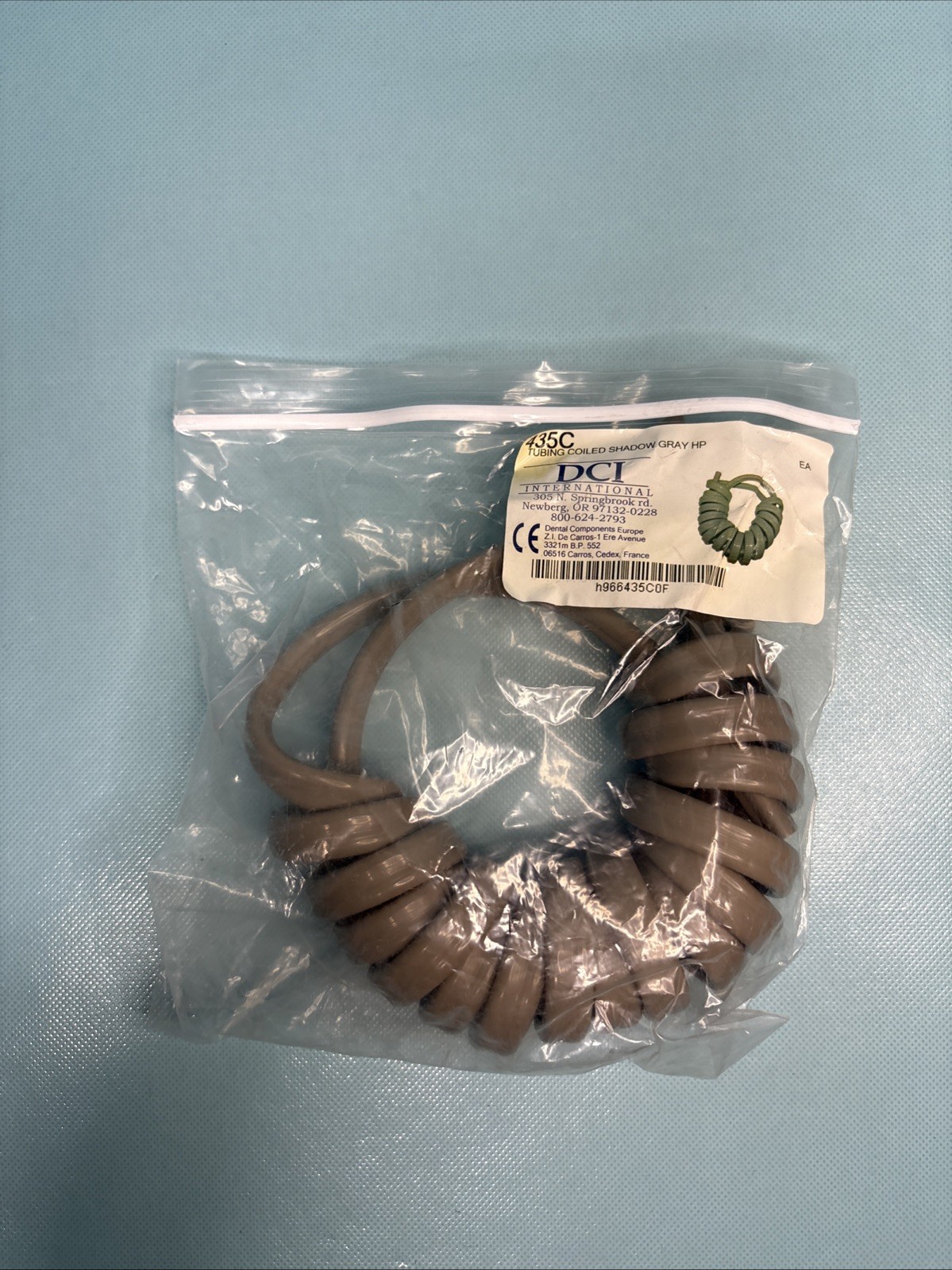 4 Hole Coiled Handpiece Tubing 7′ DCI 435C Shadow Gray – NEW