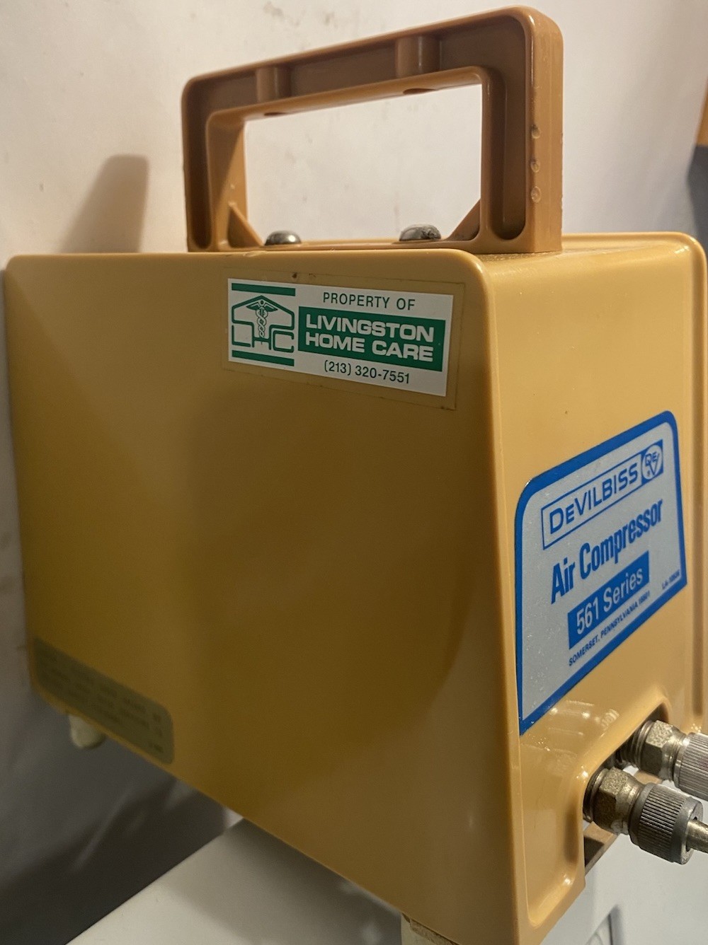 Vintage DeVILBISS 5615/561 Series Air Supply Compressor