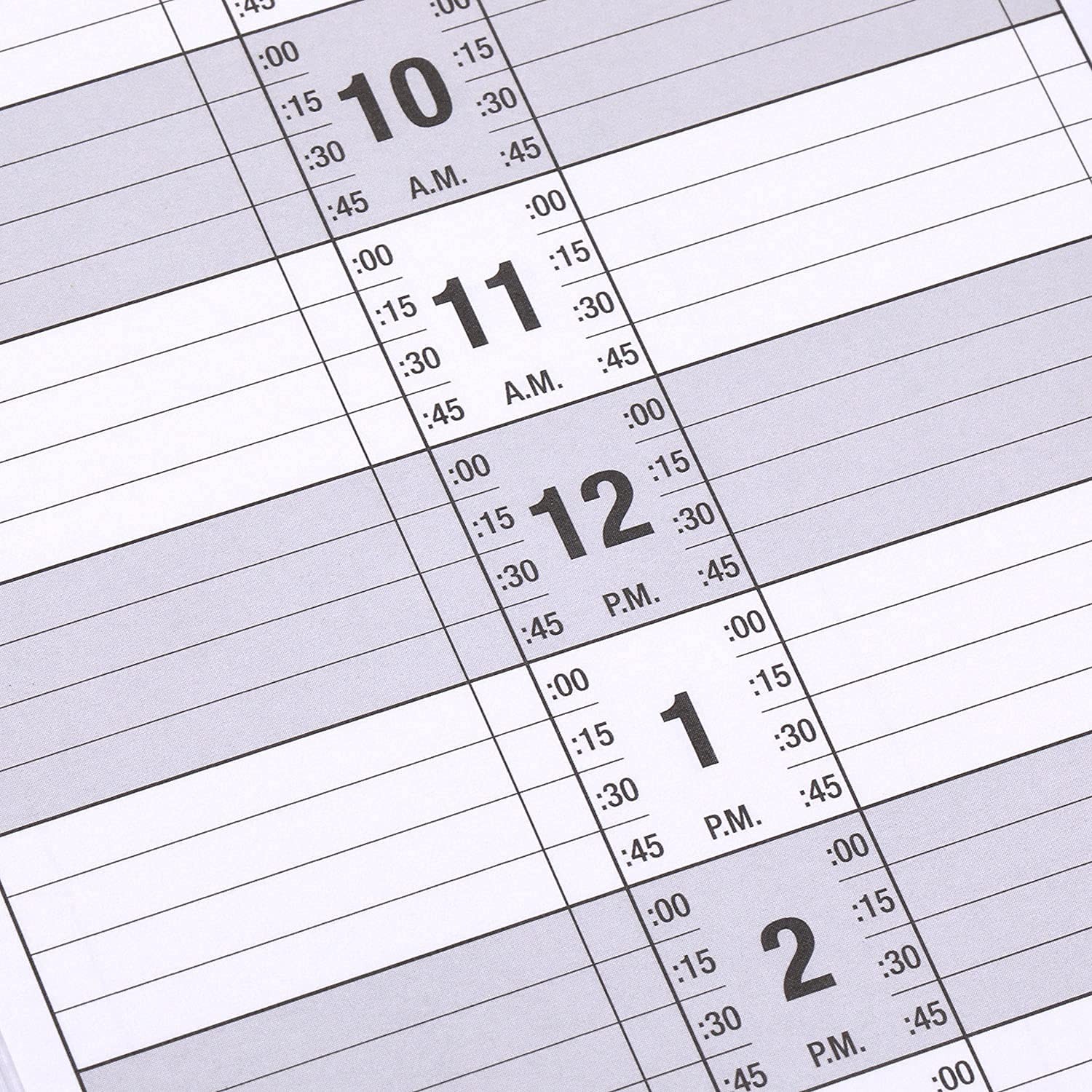 Salon Appointment Books 11.5×4.7 Inch Twin-Wire Binding for Hair Stylist