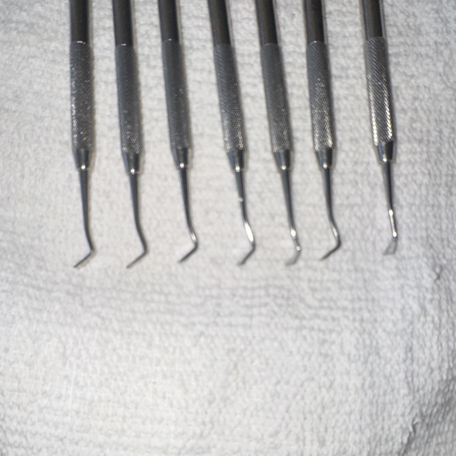 Lot of 7 Hu-Friedy CVWL 3 Dental Hatchet and Carver Instruments