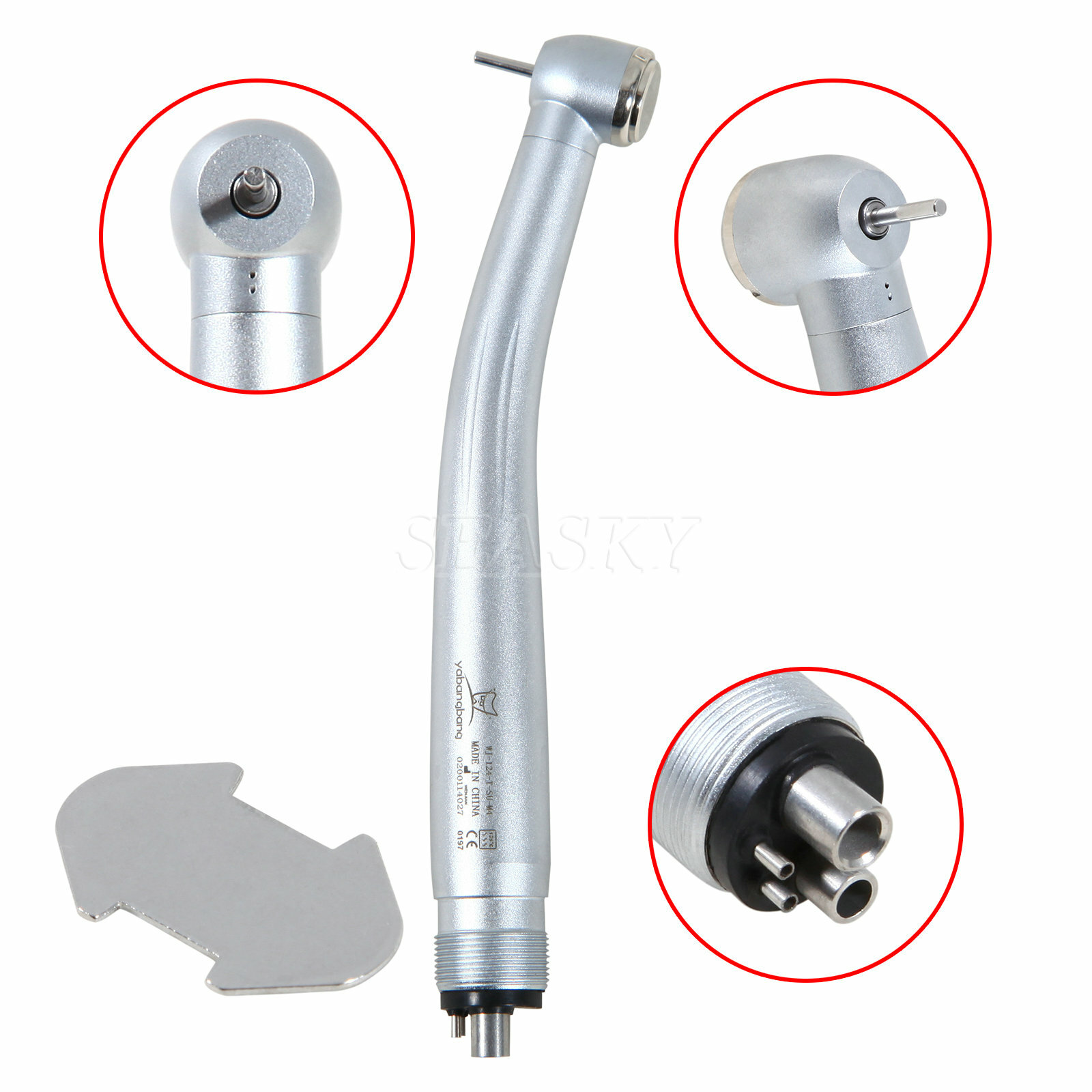 4x Dental High Speed Handpiece 4 Hole Turbine Yabangbang Large head YDA4 USA