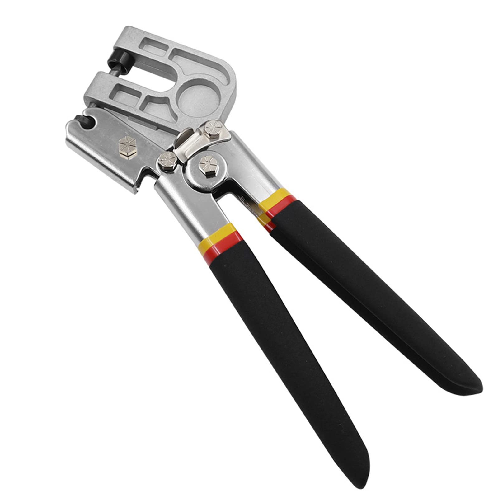 10 Inch High-Carbon Steel Metal Stud Crimper, TPR Handle Black