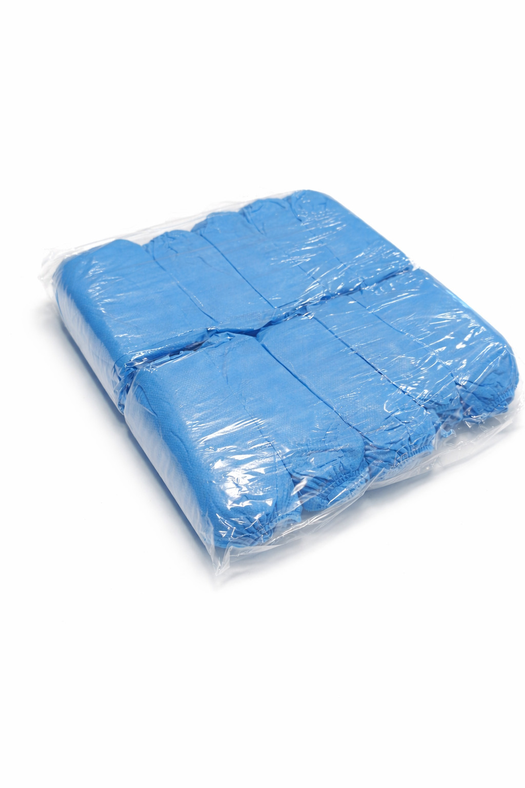 Blue Disposable Shoe Covers 100 Pack Non Woven Boot Covers Universal Fit