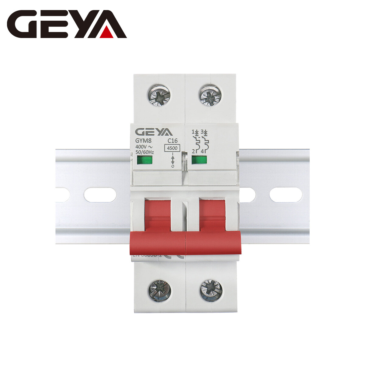 GEYA AC MCB Mini Circuit Breaker 2Pole 4.5kA 6/10/16/25/32/40/50/63A 110/120V