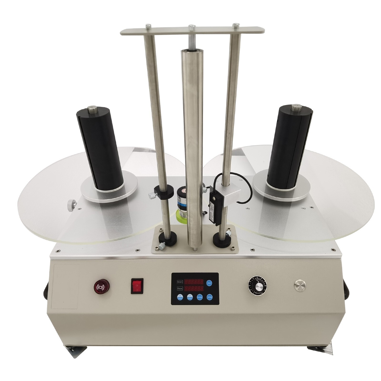 PET/PVC/PP Barcode Label Rewinder Automatic Counting Splitter Rewinder 110V