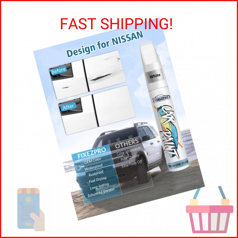 FIXEZPRO KH3 Black Obsidian/Super Black Touch Up Paint for Nissan, Exact Color M