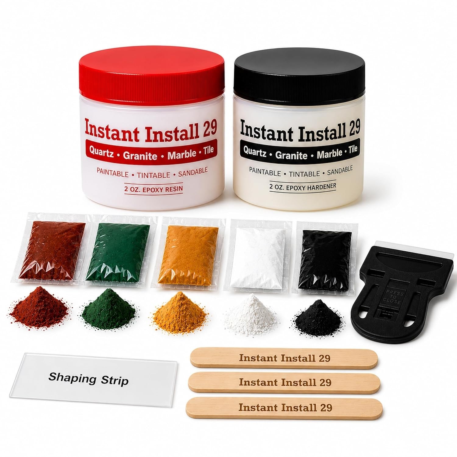 Fast-Drying 4 oz Epoxy Repair Kit – Non-Toxic Color Match for All Surfaces