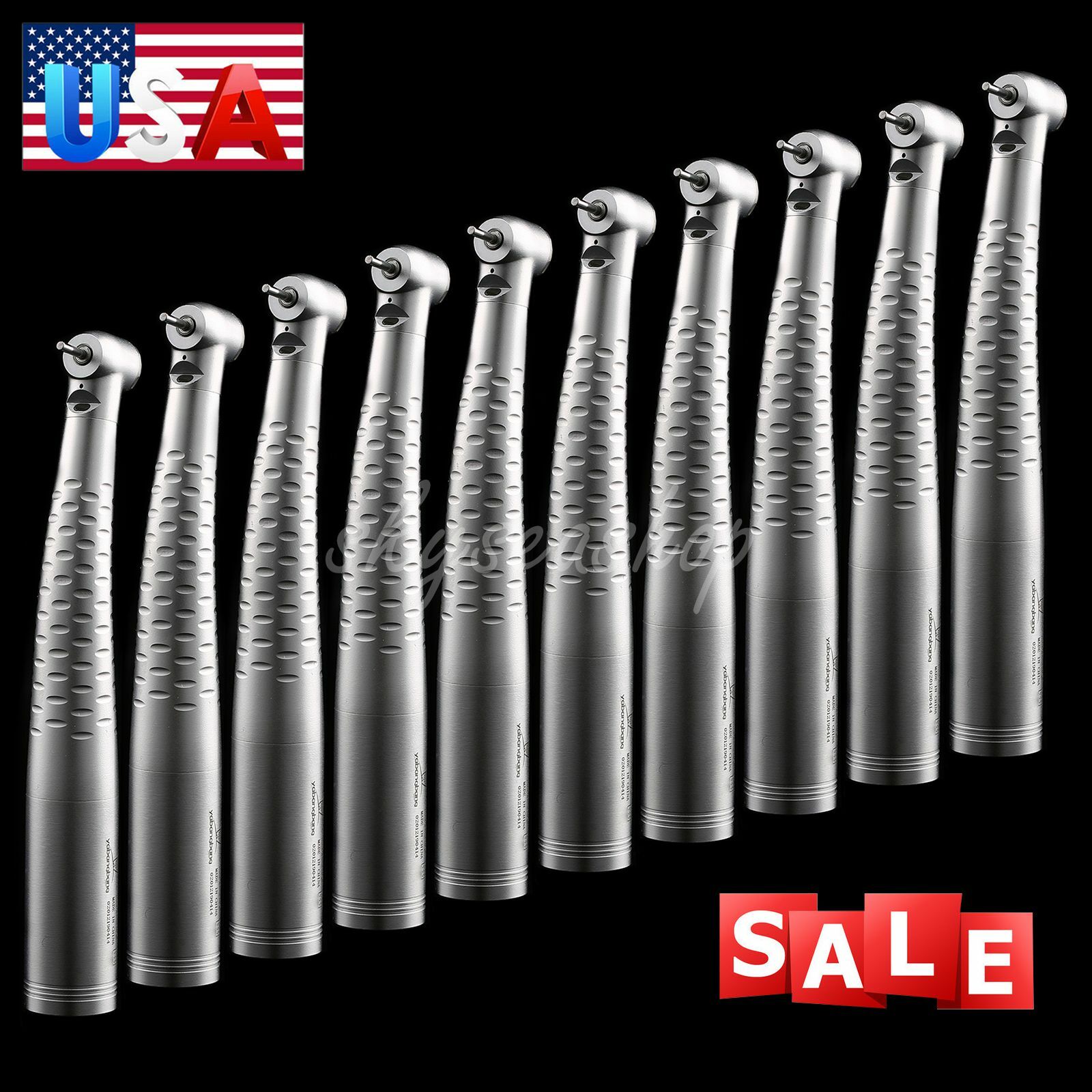 Dental Fiber Optic LED Handpiece High Speed Fit Kav Quick Coupler 4Hole / 6Pin