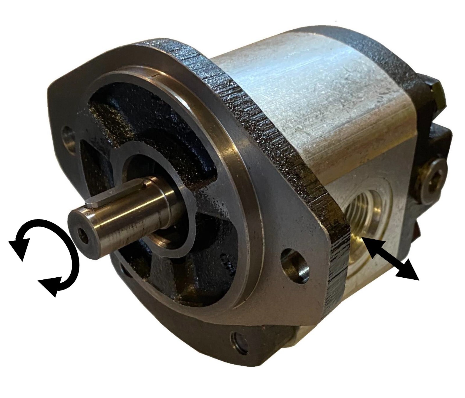 Hydraulic Gear Motor or Pump 8, 16, 20, 26cc/rev 2-18gpm high speed bi-direction