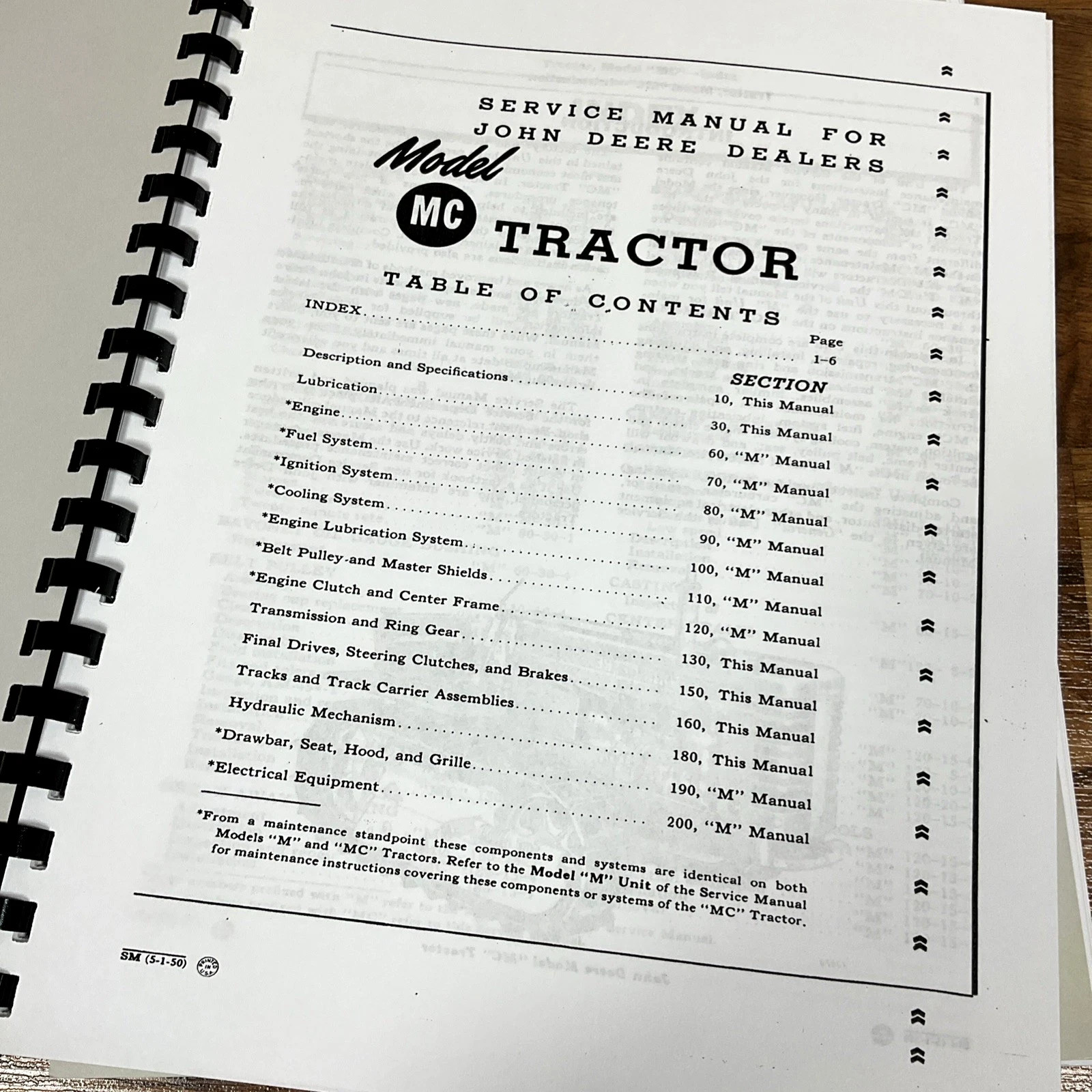 Complete Service Manual Set fits John Deere MC Crawler Tractor Repair Shop