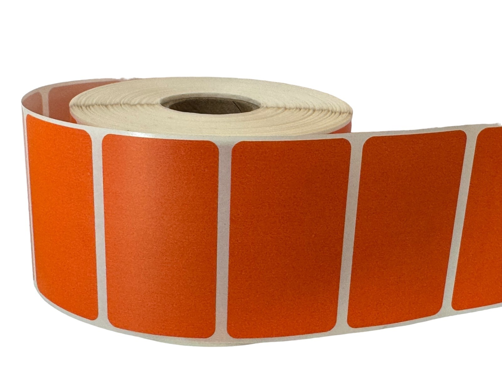 750 4”x 2″ Direct Thermal Labels ORANGE Color coded Zebra Stickers (4 Rolls)
