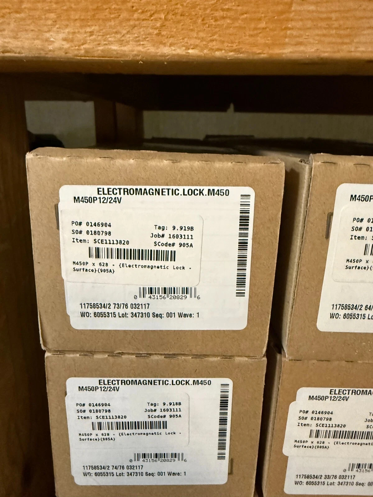 SCHLAGE M450 ELECTROMAGNETIC LOCK, 1000LBS, 12V/24V