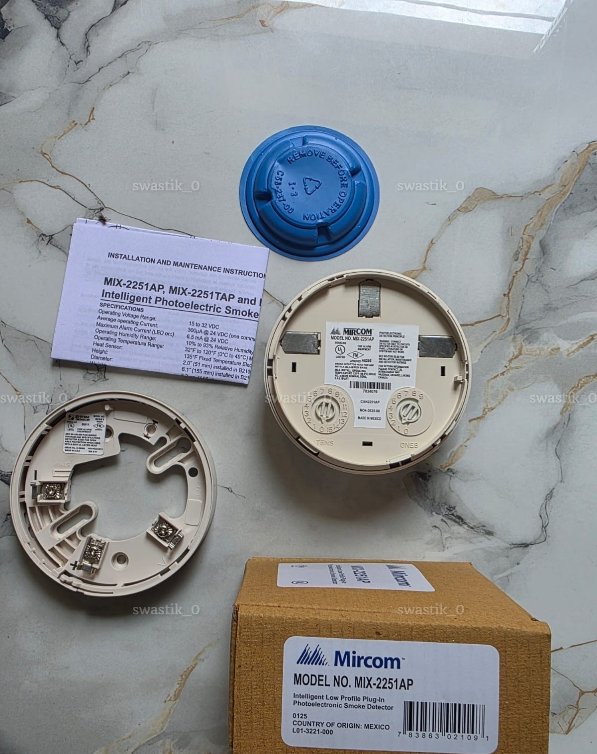 MIX 2251 AP Mircom Smoke Detector Head Only