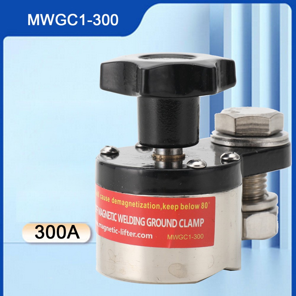 Magnetic Welding Ground Clamp 300A Grounding Magnet Connector Welding Machine