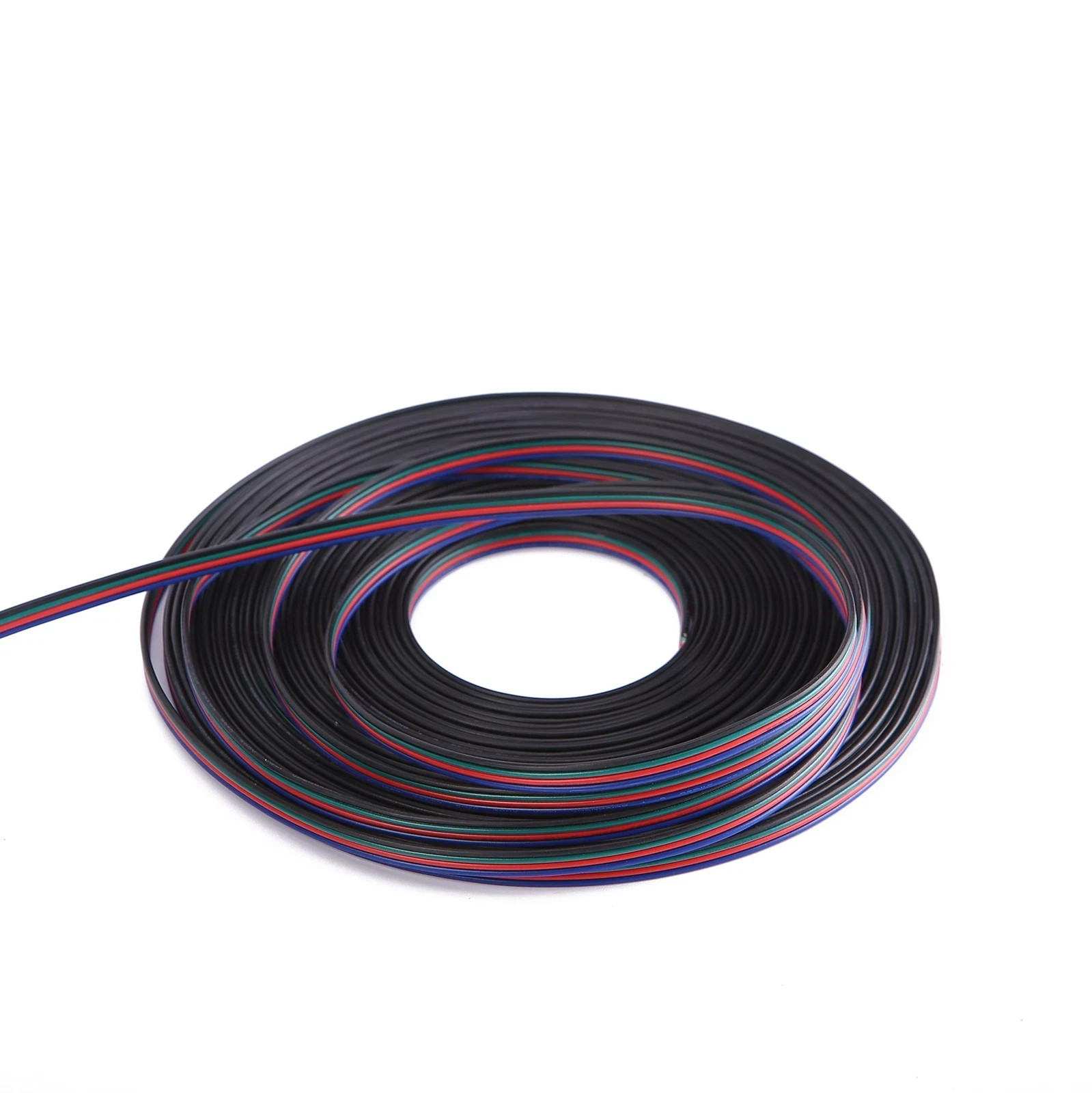 100ft30.5m 22 Awg 4pin Rgb Wire Extension Cable With Spool Led Lights Wires St