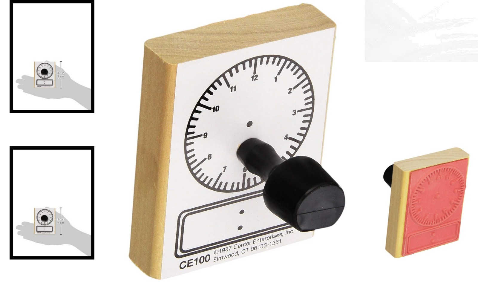 Wooden Digital and Analog Clock Stamp – Inspire Kids’ Creativity and Learning