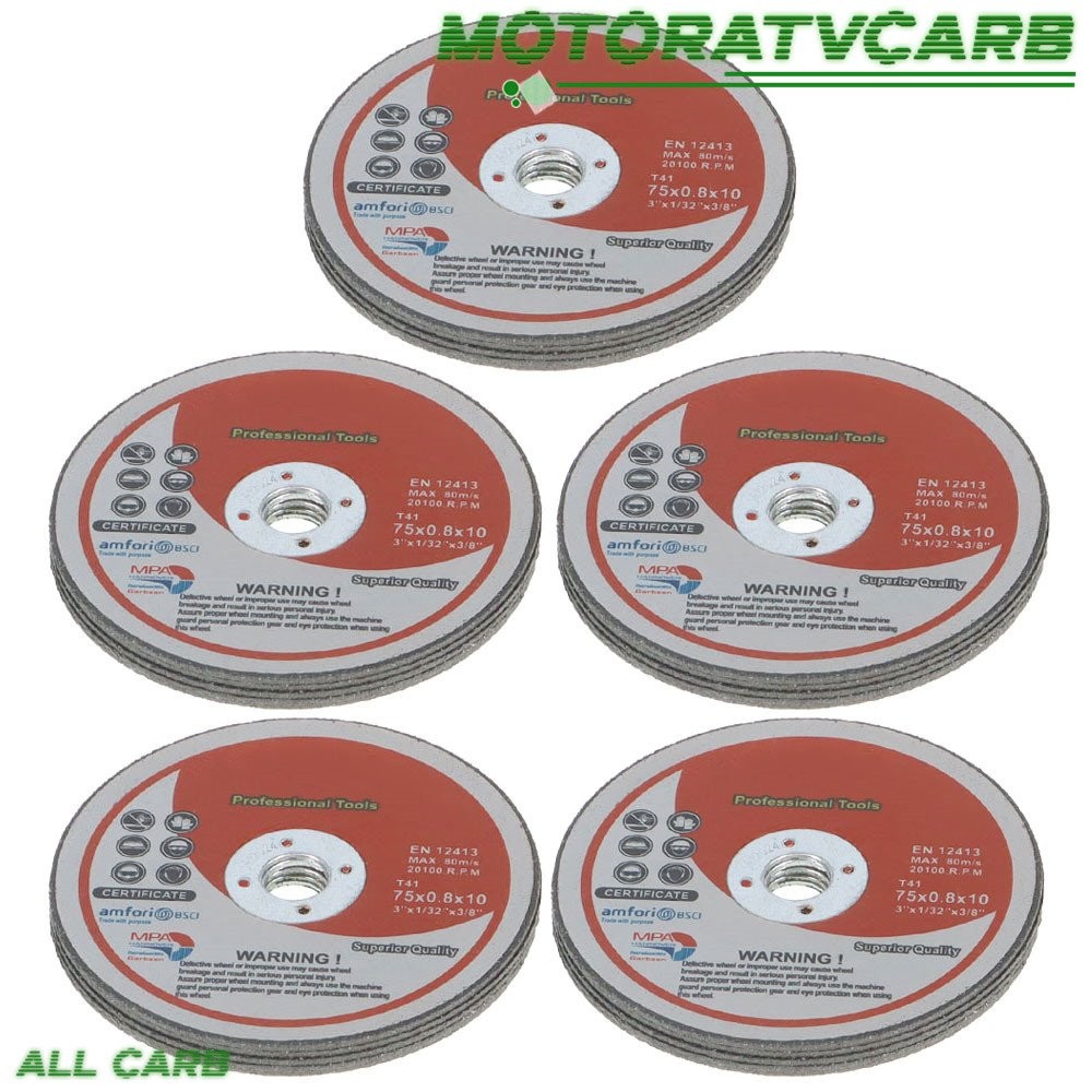 ALL-CARB 25× 3″× 1/32″× 3/8″ Cut-off Wheel Metal & Stainless Steel Cutting Discs