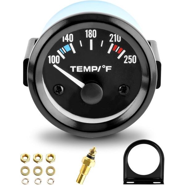 2″» 52mm Water Temp Gauge, 100-250℉ Water Temp Thermometer Meter Kit Car Access