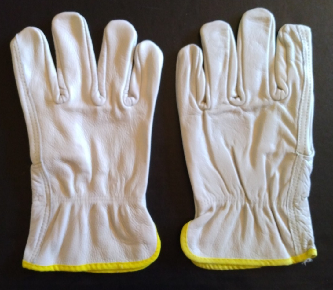 Cordova Safety Industrial Work Gloves White Cowhide Leather XXL (10 Pairs) #8201