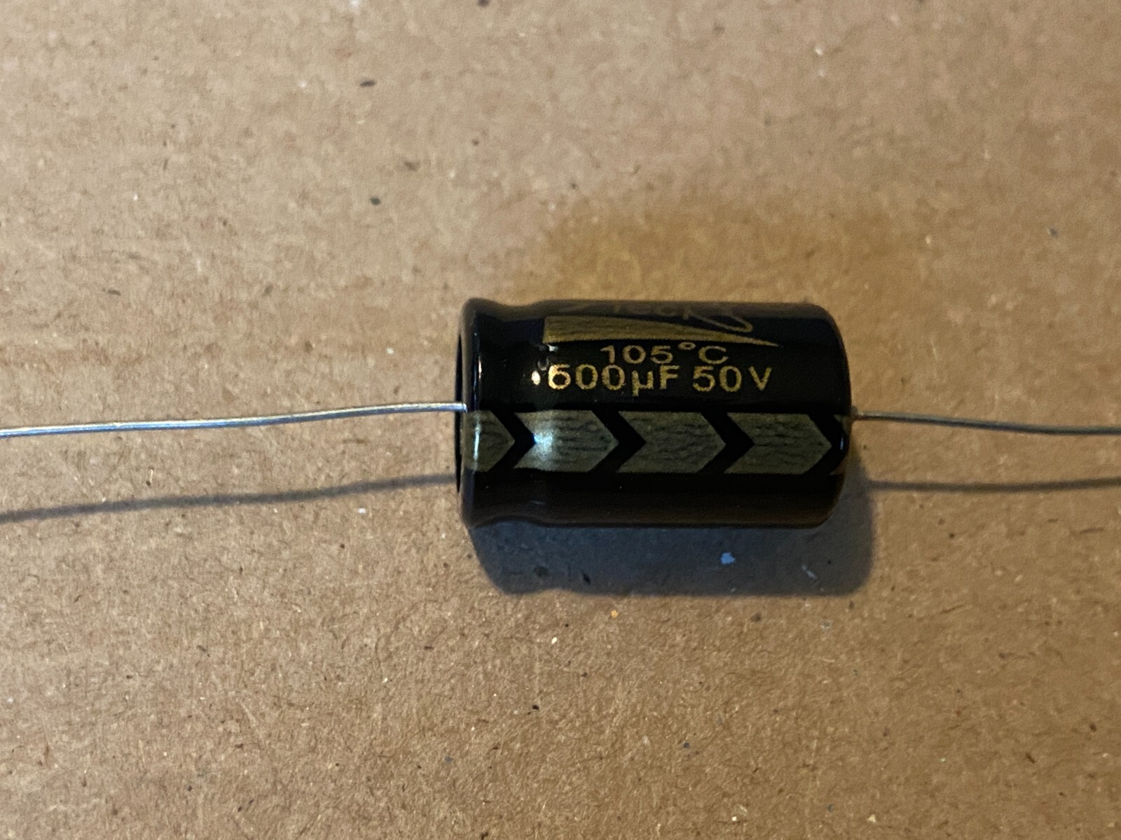 5pc Electrolytic Capacitor Axial 2000hr +105℃ RoHS 500uf 50V φ13x21mm Supertech