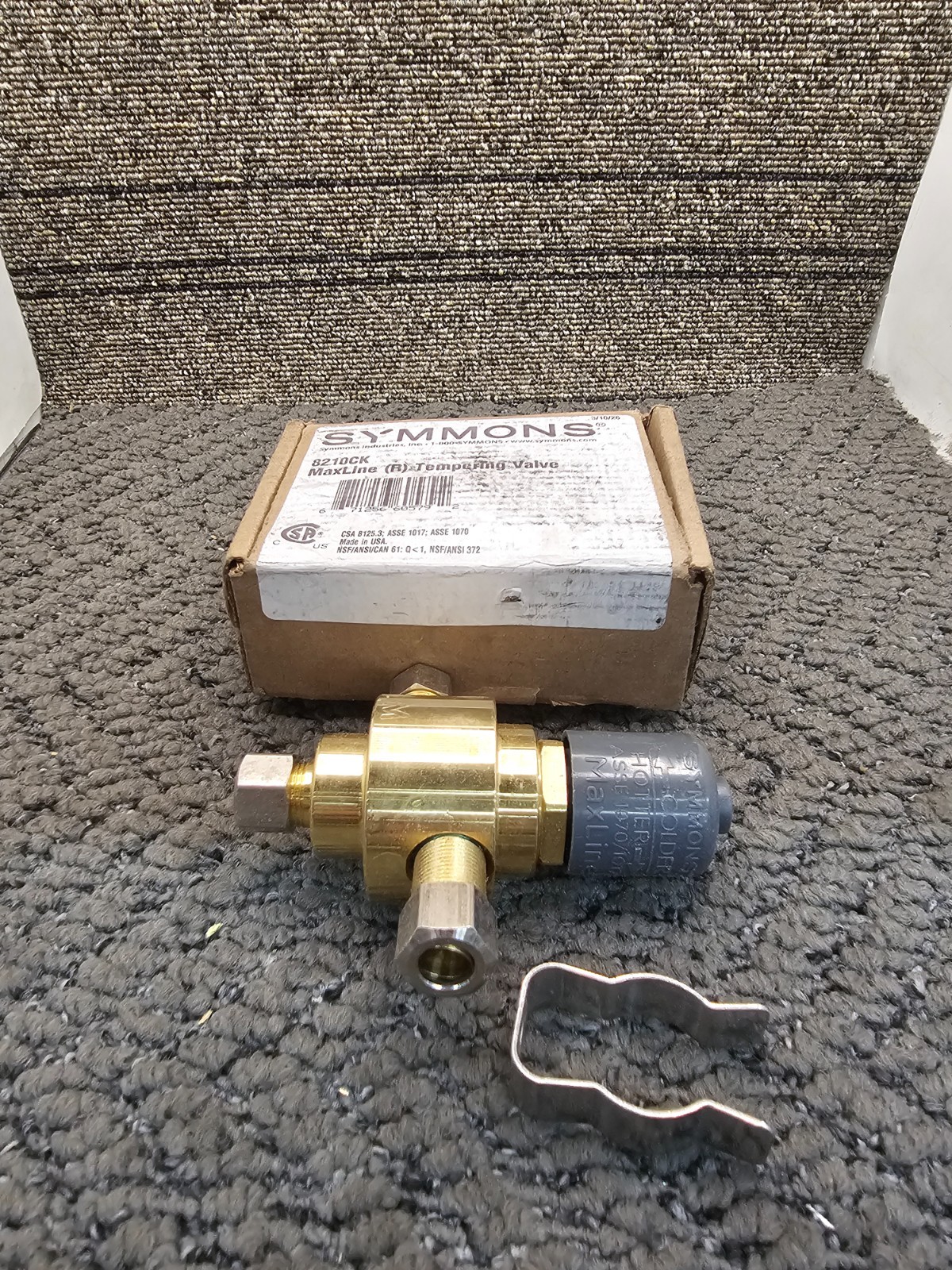 Symmons 8210CK MaxLine Thermostatic Tempering Valve 3/8″ Compression Connection