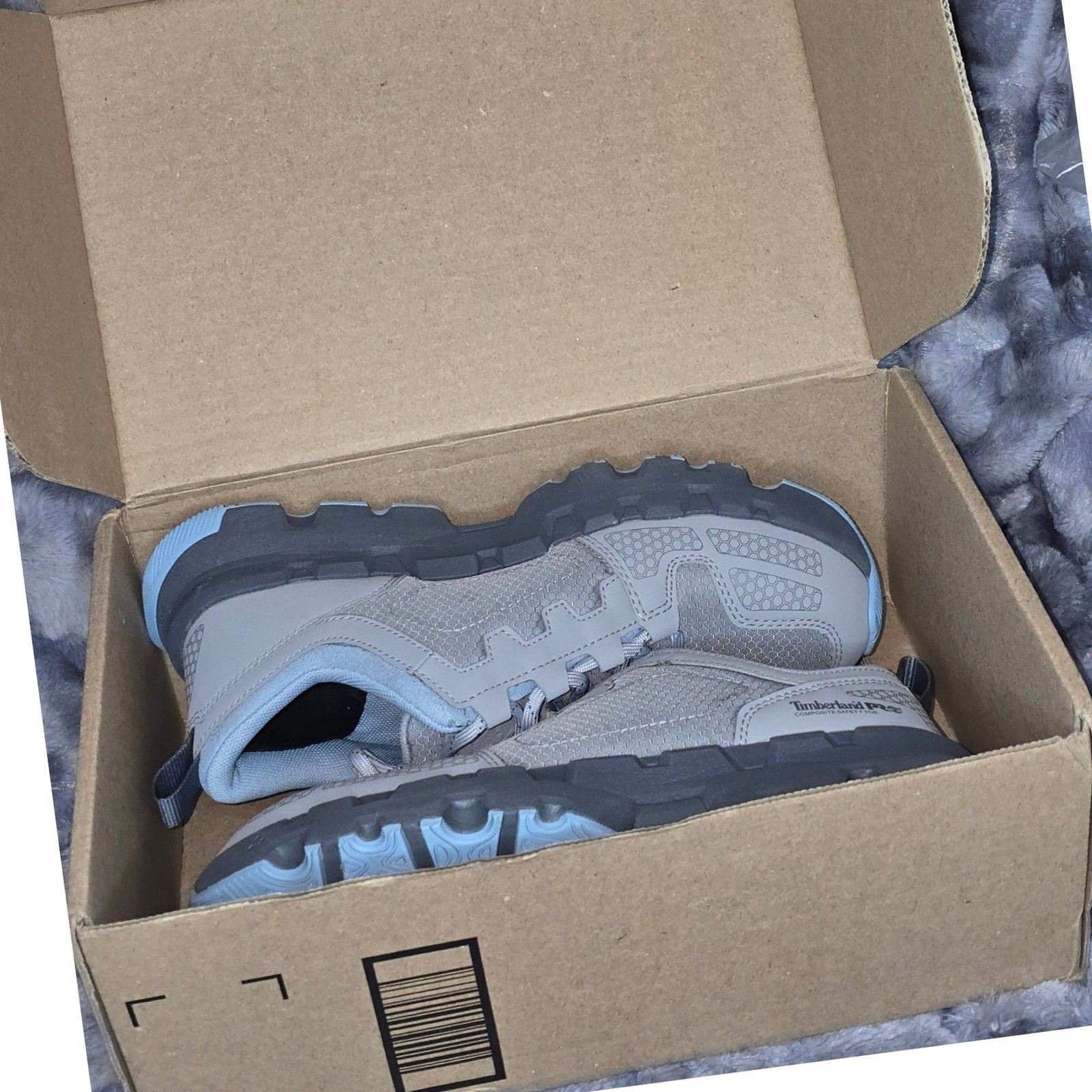 NEW Timberland PRO Women’s Composite Toe Work Shoe Tan Blue Gray Size 9.5