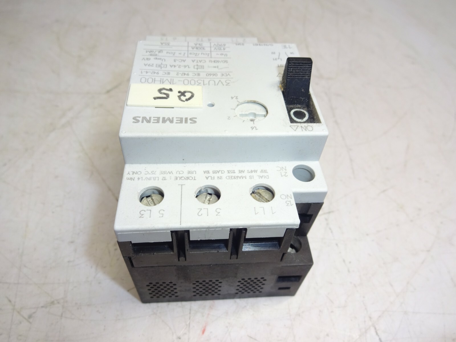Siemens 3vu1300-1mh00 Motor Starter Protector