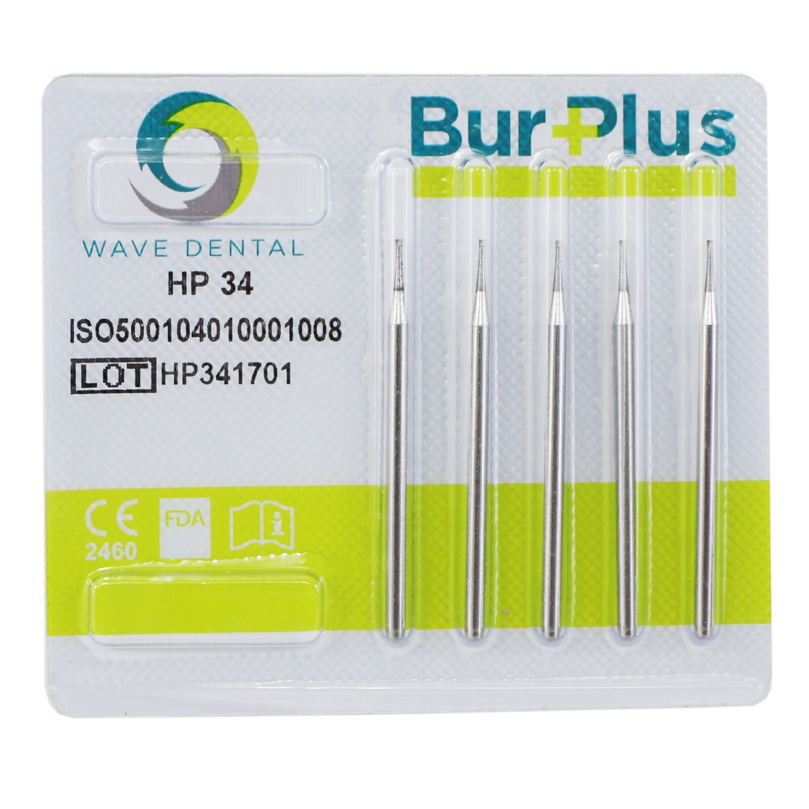 Wave Dental Carbide Burs HP 44.5mm For Low Speed Straight Handpiece HP 34 35 37