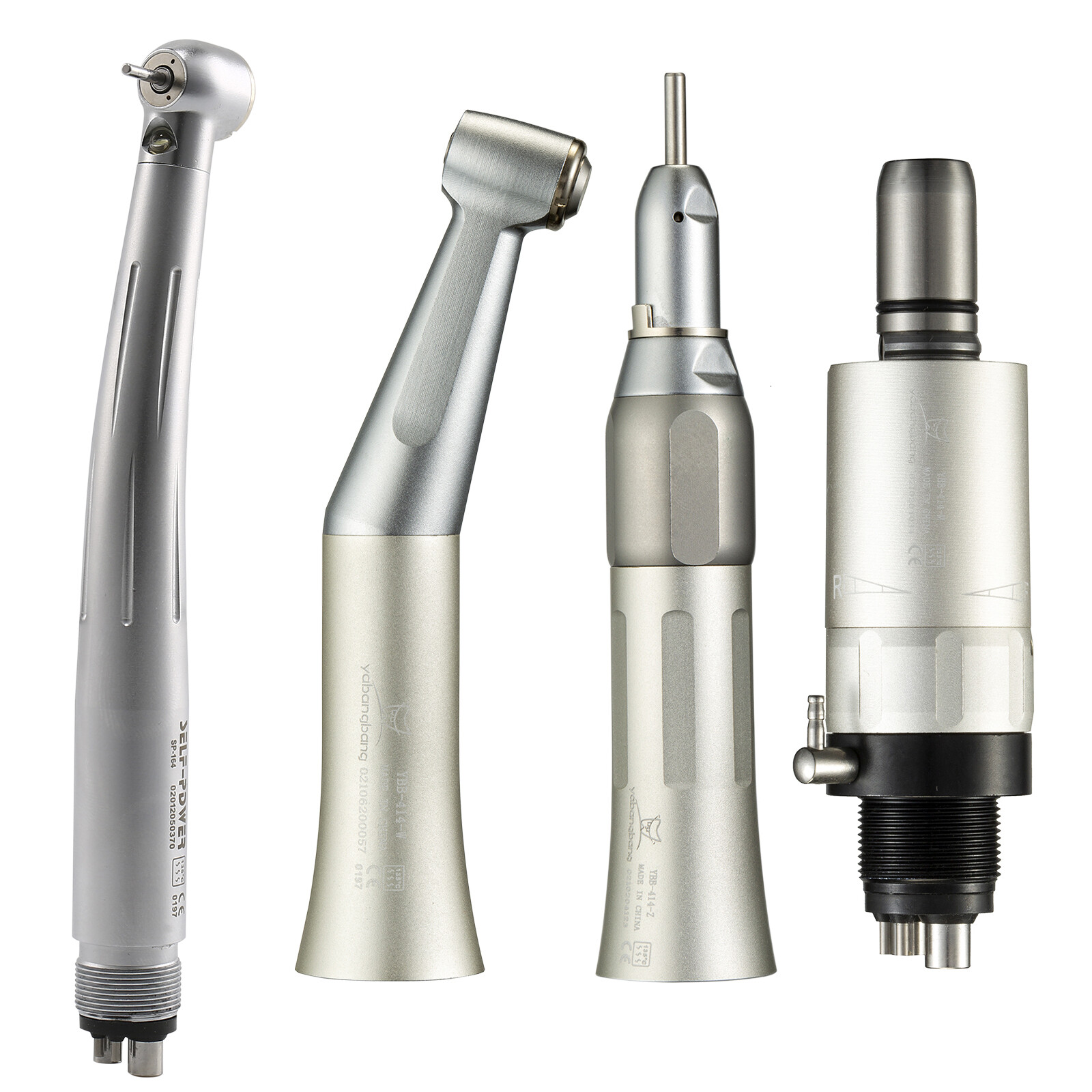 Kit de pieza de mano turbina fibra óptico dental LED de alta y baja velocidad