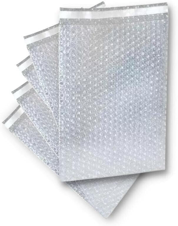 50 Pack 7″ x 8.5″ Bubble Out Pouches Bags Protective Mailers Self Seal Cushion