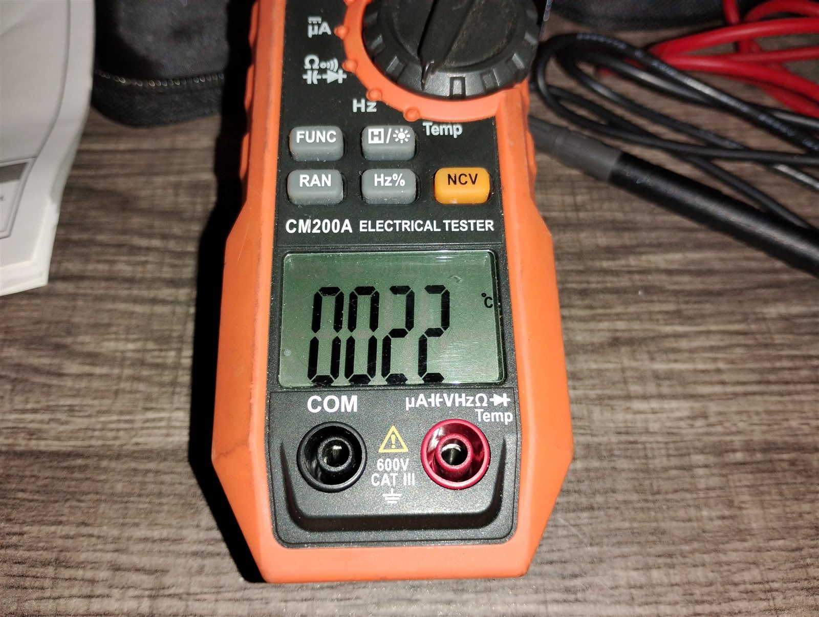 Ames Instruments Model 200A AC Digital Fork Meter Works With Probes & Case Clamp
