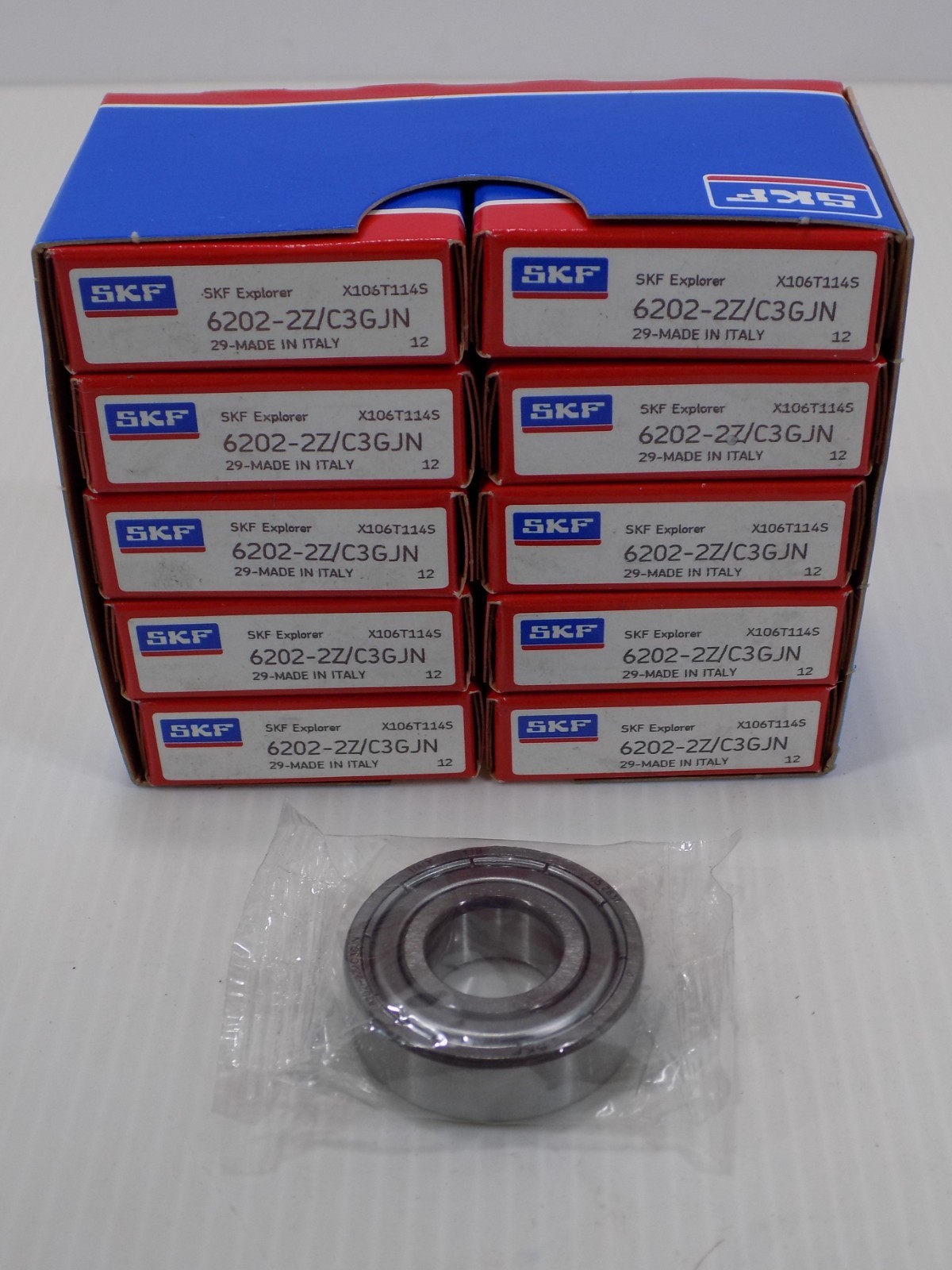 NEW 10 PACK SKF 6202-2Z Deep Groove Ball Bearing Metal Shielded 15x35x11 mm