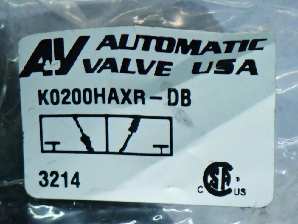 AUTOMATIC VALVE USA 7019-9DB SOLENOID COIL 10BAR- 150PSIG 04200651271