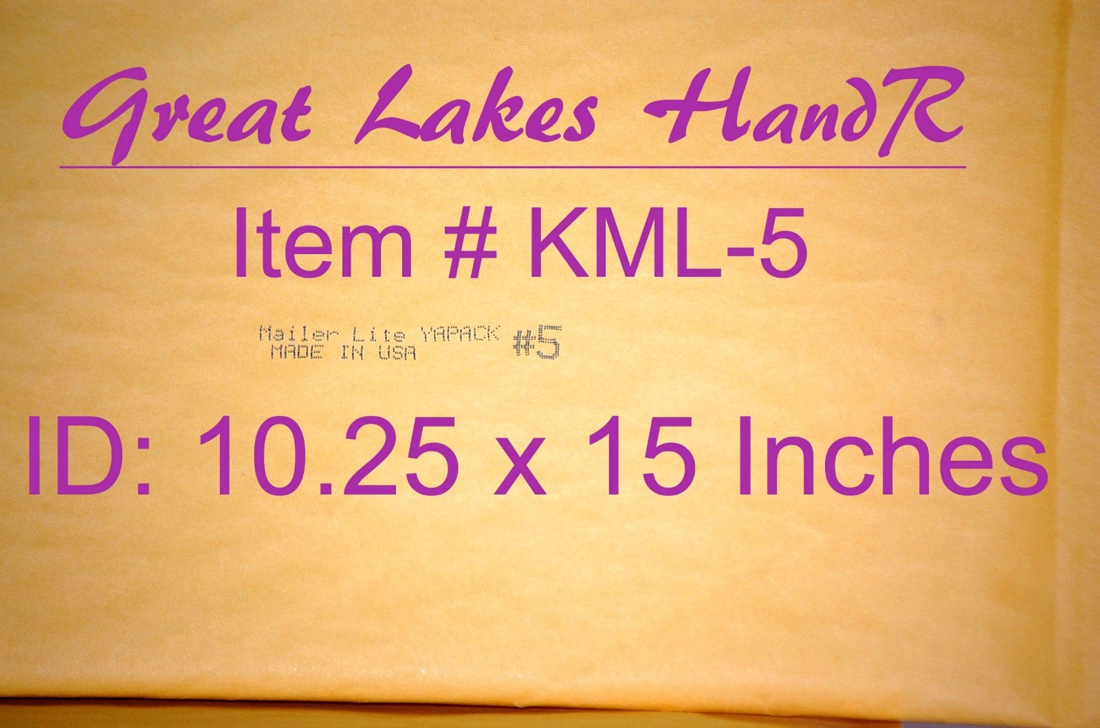 12 each, #5, Self-Seal Kraft Bubble padded Mailers OD: 11 1/2″ X 15 1/2″ KML-