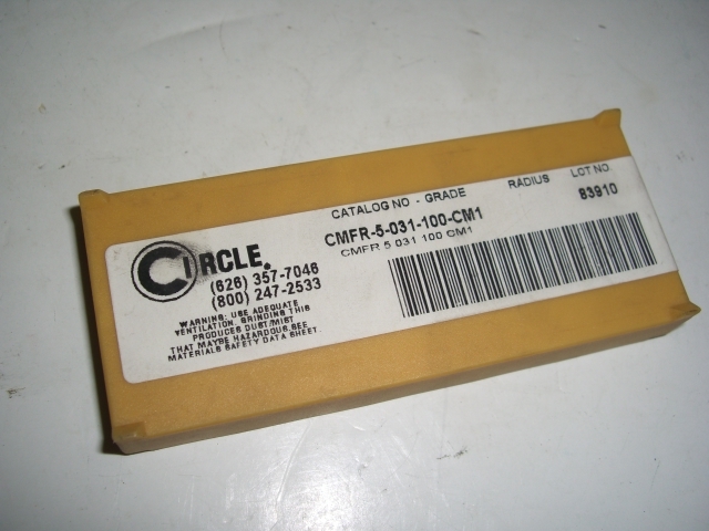 5 pcs CIRCLE MACHINE CMFR-5-031-100-CM1 Grooving Parting Carbide Inserts 59019