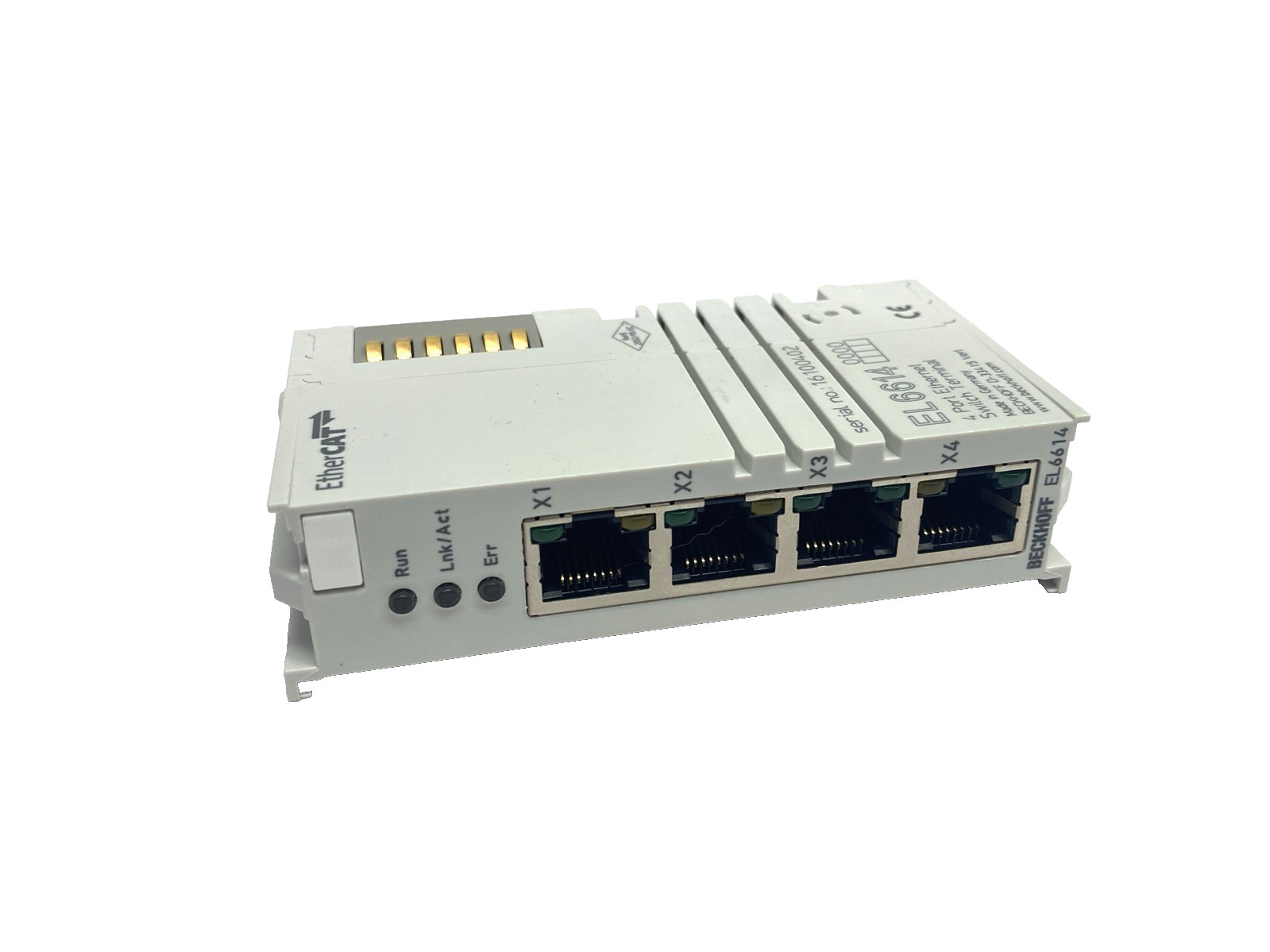 Beckhoff EL6614 EtherCAT Terminal 4-Port Ethernet Switch Comm. Interface