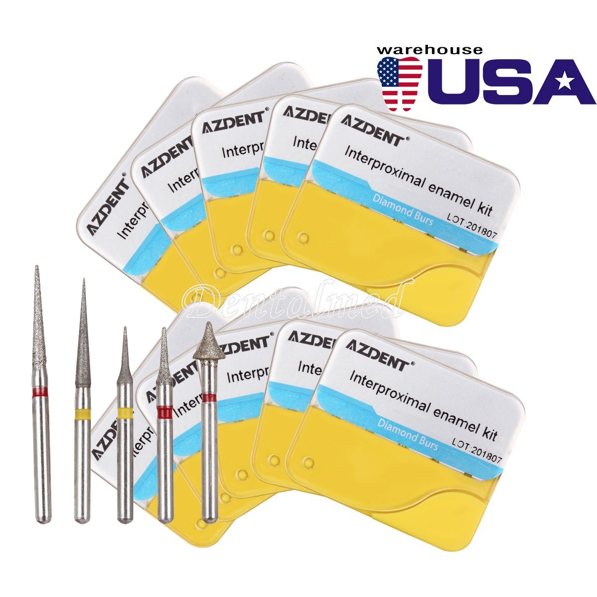 Dental Interproximal Enamel Diamond Burs Orthodontic for High Speed Handpiece