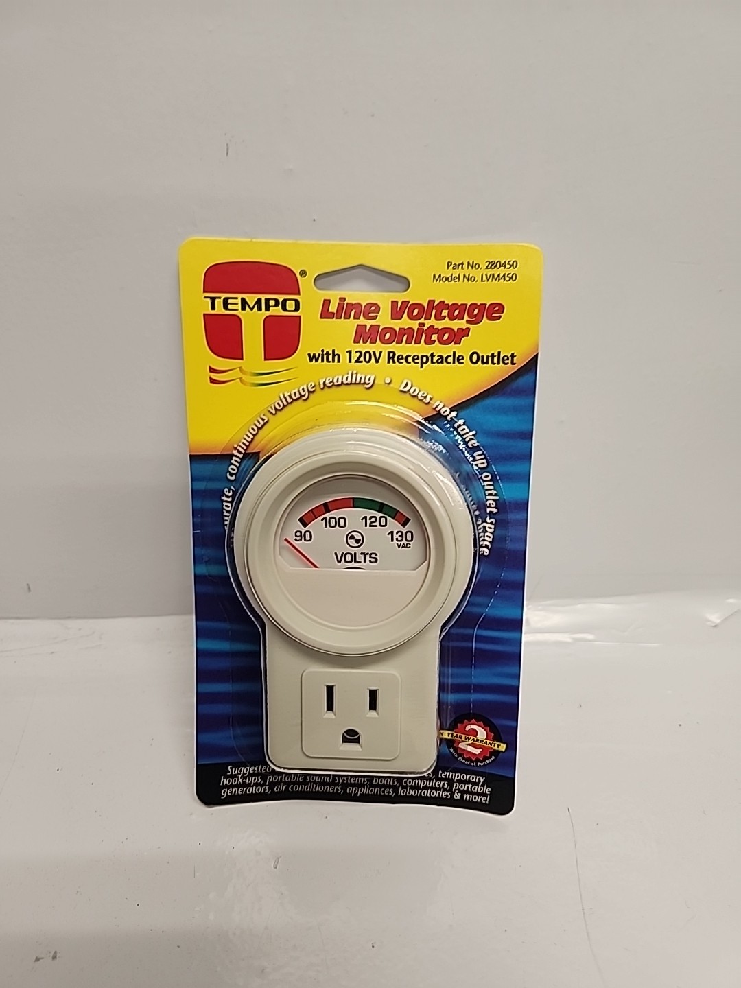 🔌 120V Plug-In Volt Meter | Portable Voltage Monitor for Land & Sea Use