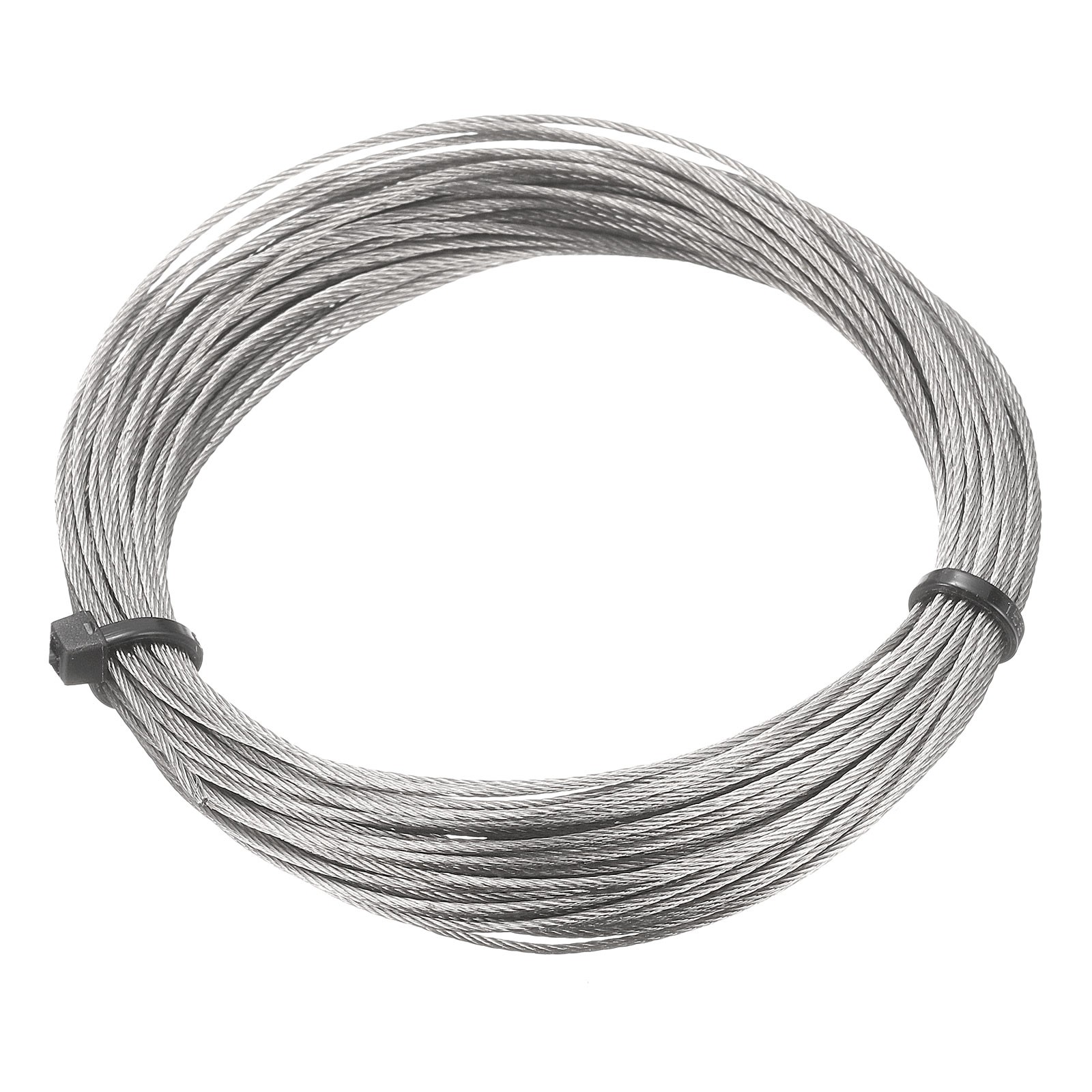 33ft (10M) 0.8mm Stainless Steel Wire Rope 7×7 Strand with 20pcs Loop Sleeves