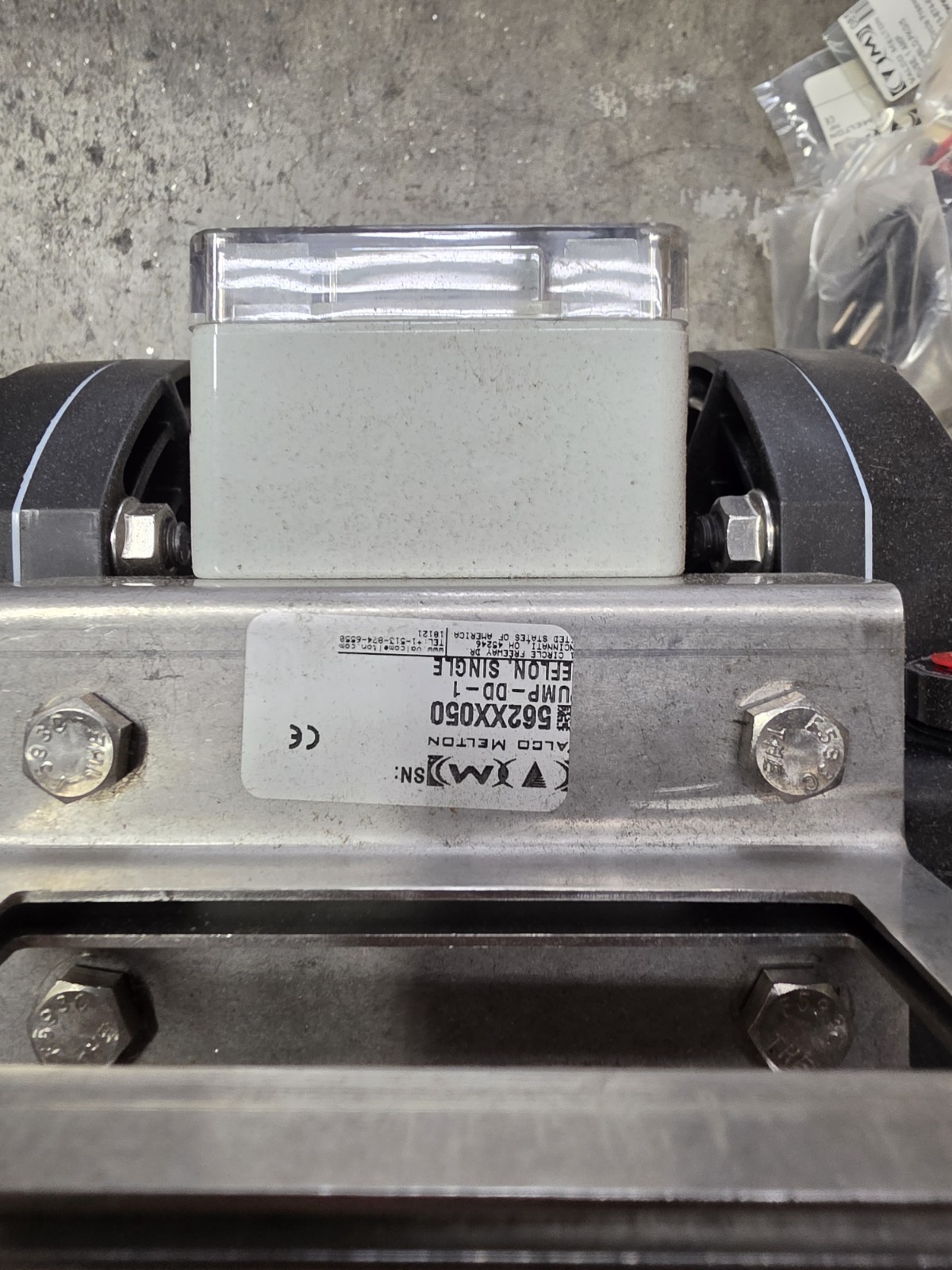 Valco Melton DD-1 Single Diaphragm Pump Teflon Alum 50 GPM 150 PSI