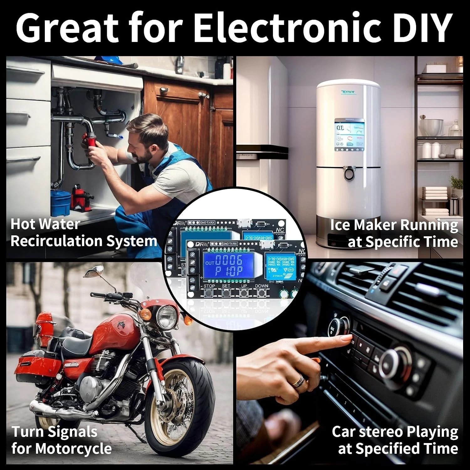 Versatile Time Delay Relay Module 2pcs – 9999 Minute Delay Switch Board
